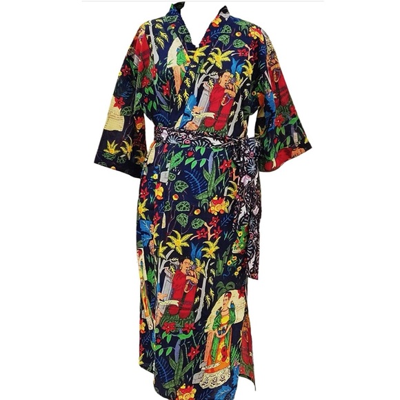 Other - Frida Kahlo Lightweight Robe Cotton Kimono